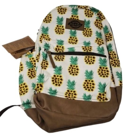 NEW DICKIES PINEAPPLE Hawaiian TROPICAL TRAVEL LAPTOP COMPUTER BAG BACKPACK NWT - Picture 1 of 9